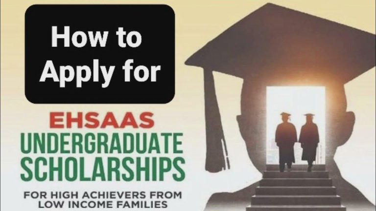 Ehsaas Undergraduate Scholarships: How to Apply and What You Need to Know